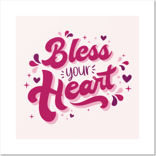 Bless Your Heart // Cute Southern Saying Posters and Art
